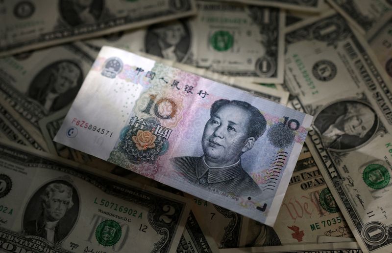 EXCLUSIVE - China's major state banks sell dollars for yuan in London, New York an hour